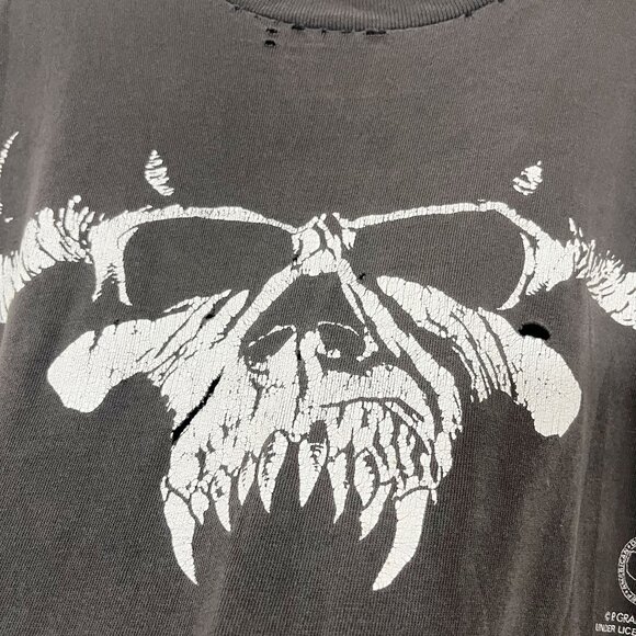 Vintage Danzig 1988 Band Tee Stedman Super Hi-Cru Made in USA Thrashed LARGE - Picture 8 of 11